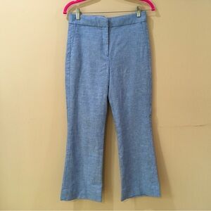 Women's Blue Linen Pants